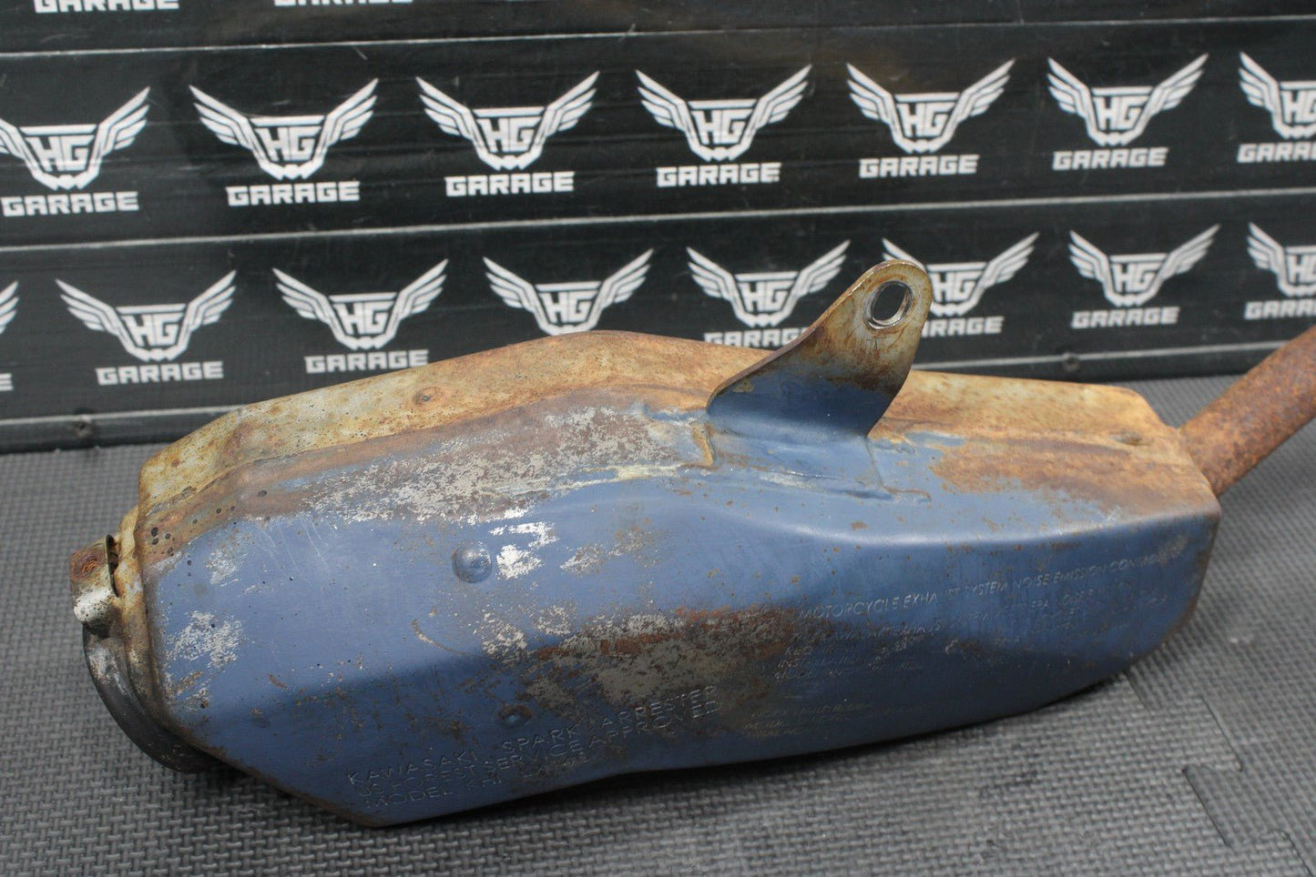 2008 KAWASAKI 08 - 11 KLX140 KLX140L OEM MUFFLER EXHAUST SILENCER SLIP ON PIPE - hggarage