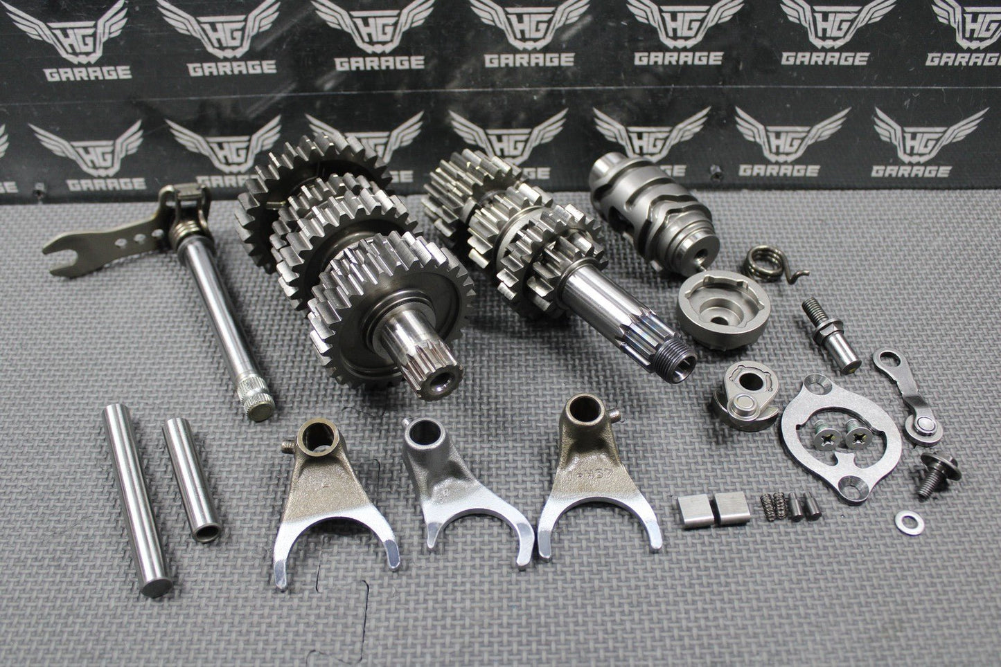 2020 SUZUKI 19 - 25 RMZ250 OEM TRANSMISSION TRANNY GEARBOX GEARS SHIFT FORKS MINT! - hggarage