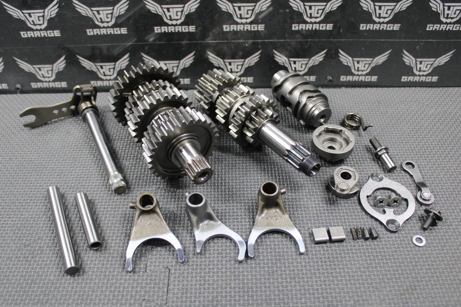 2020 SUZUKI 19 - 25 RMZ250 OEM TRANSMISSION TRANNY GEARBOX GEARS SHIFT FORKS MINT! - hggarage