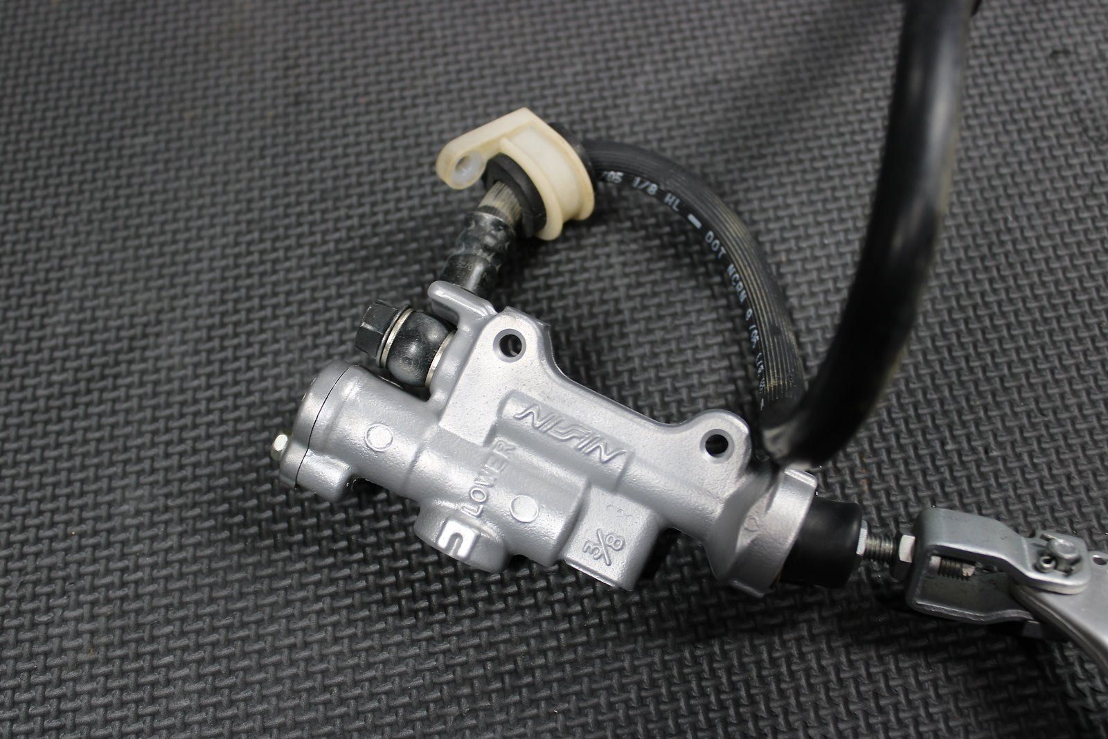2006 HONDA CRF450X OEM NISSIN REAR BACK BRAKE CALIPER MASTER CYLINDER LEVER - hggarage