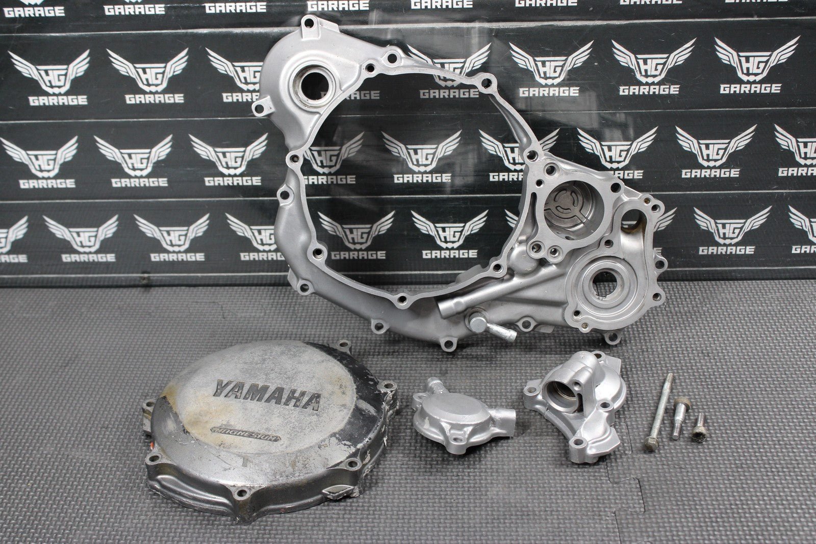 2006 YAMAHA YZ450F 06 - 09 ENGINE MOTOR INNER OUTER CLUTCH COVER WATERPUMP - hggarage