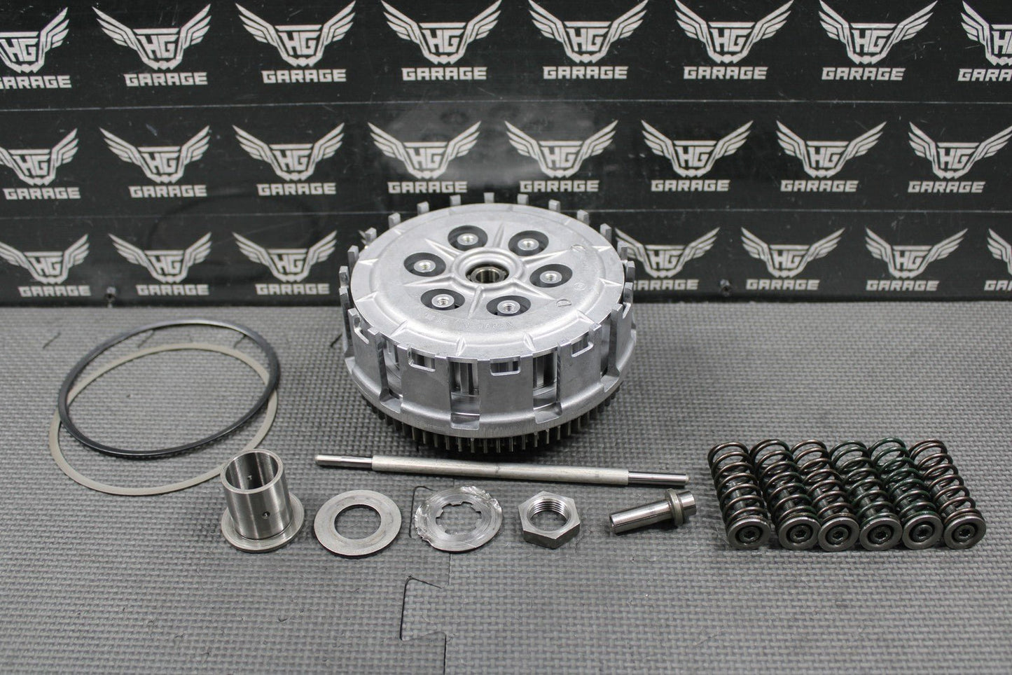 2003 KAWASAKI KLX400R KLX400SR OEM COMPLETE CLUTCH W BASKET HUB SPRINGS GOOD! - hggarage