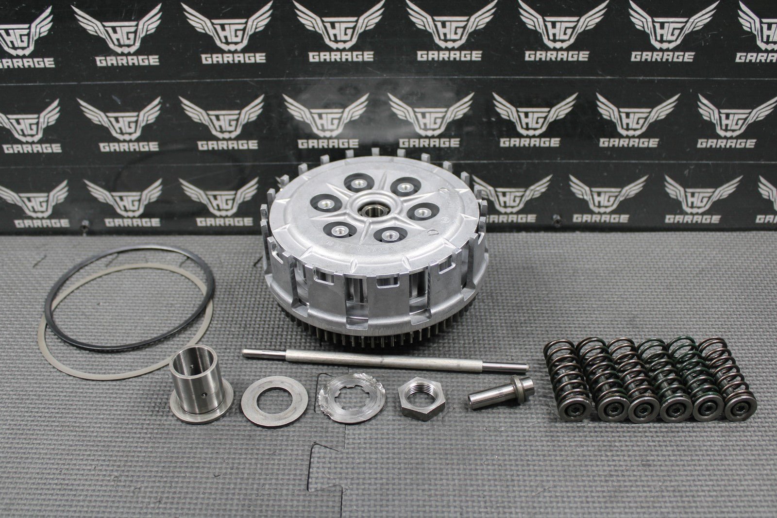 2003 KAWASAKI KLX400R KLX400SR OEM COMPLETE CLUTCH W BASKET HUB SPRINGS GOOD! - hggarage