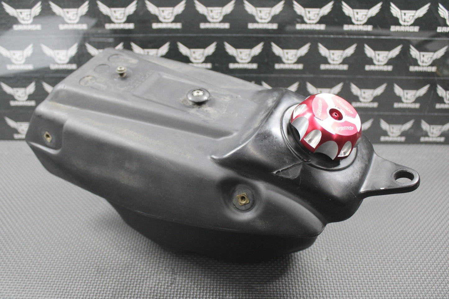 2000 2001 HONDA CR125R CR250R OEM GAS FUEL TANK CELL RESERVOIR CAP PETCOCK GOOD! - hggarage