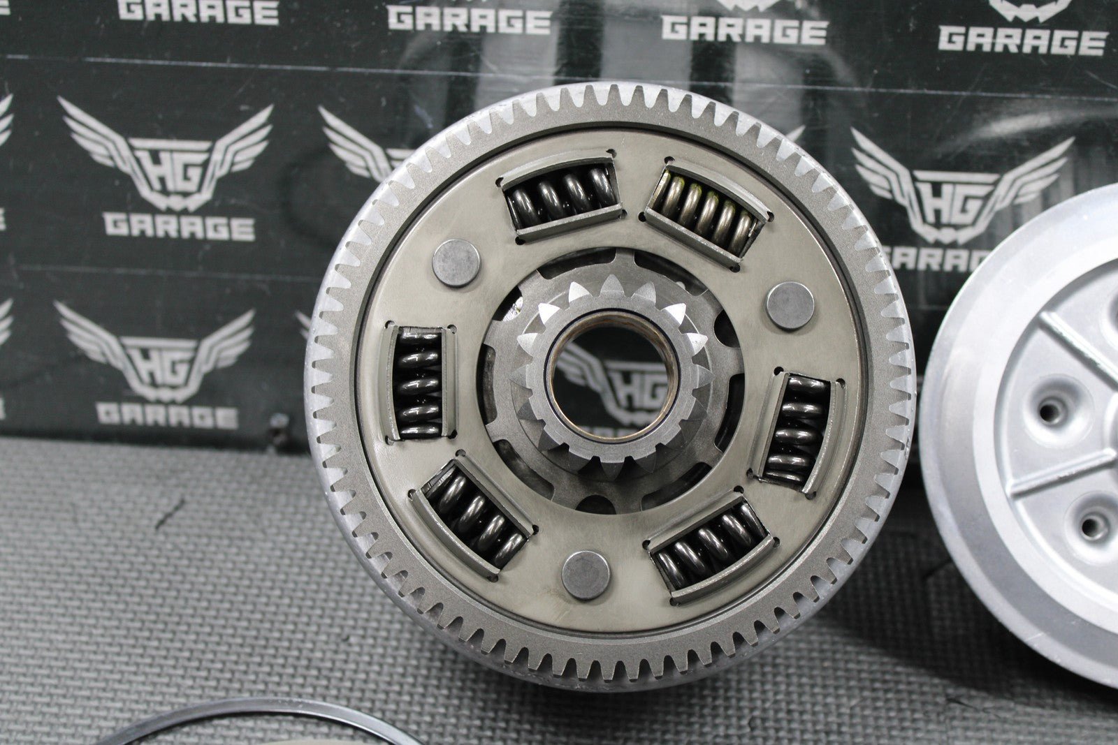2003 KAWASAKI KLX400R KLX400SR OEM COMPLETE CLUTCH W BASKET HUB SPRINGS GOOD! - hggarage