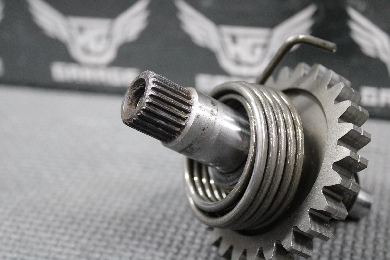 2002 02 - 07 KAWASAKI KX250 OEM KICKSTART KICK START SHAFT W IDLER GEAR 13066 - 1107 - hggarage