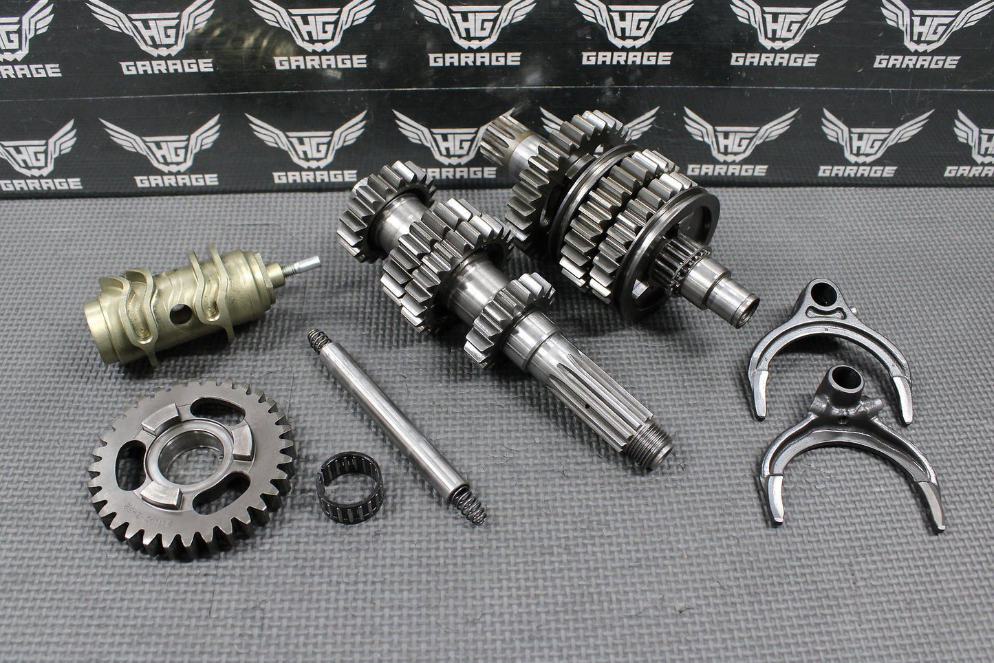 2008 KTM 07 - 09 450 SXF OEM ENGINE TRANSMISSION TRANNY GEARS GEARBOX SHIFT FORKS - hggarage