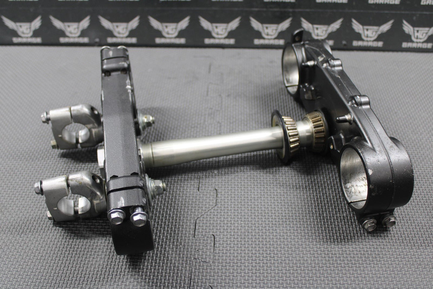 2020 YAMAHA 18 - 20 YZ250F OEM FRONT FORKS LOWER UPPER TRIPLE TREE STEM BAR CLAMP - hggarage