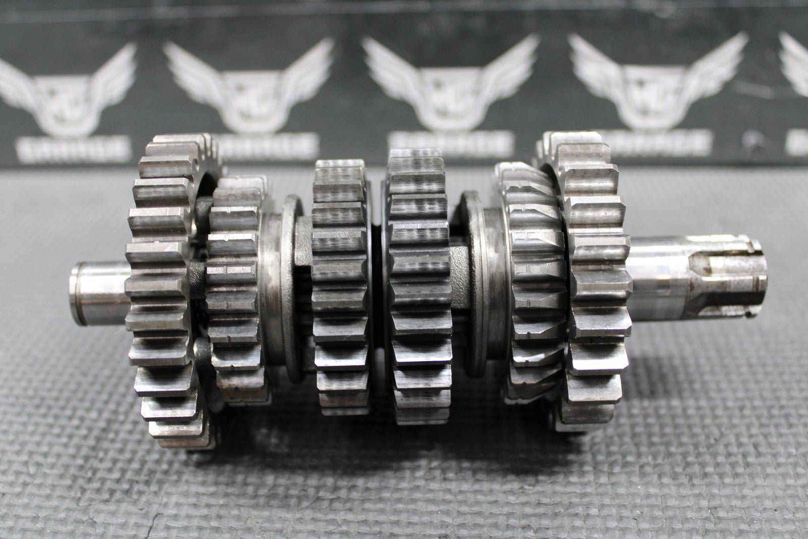 1991 KAWASAKI KX125 OEM TRANSMISSION TRANNY GEARBOX GEARS SHIFT FORKS NICE!! - hggarage