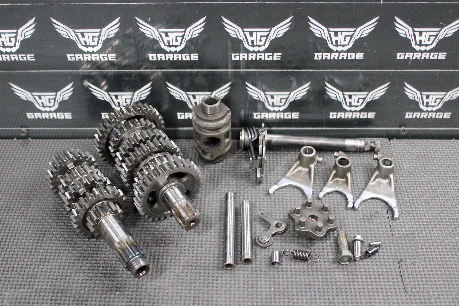 2008 KAWASAKI KX100 KX85 OEM ENGINE TRANSMISSION TRANNY ASSEMBLY GEARS - hggarage