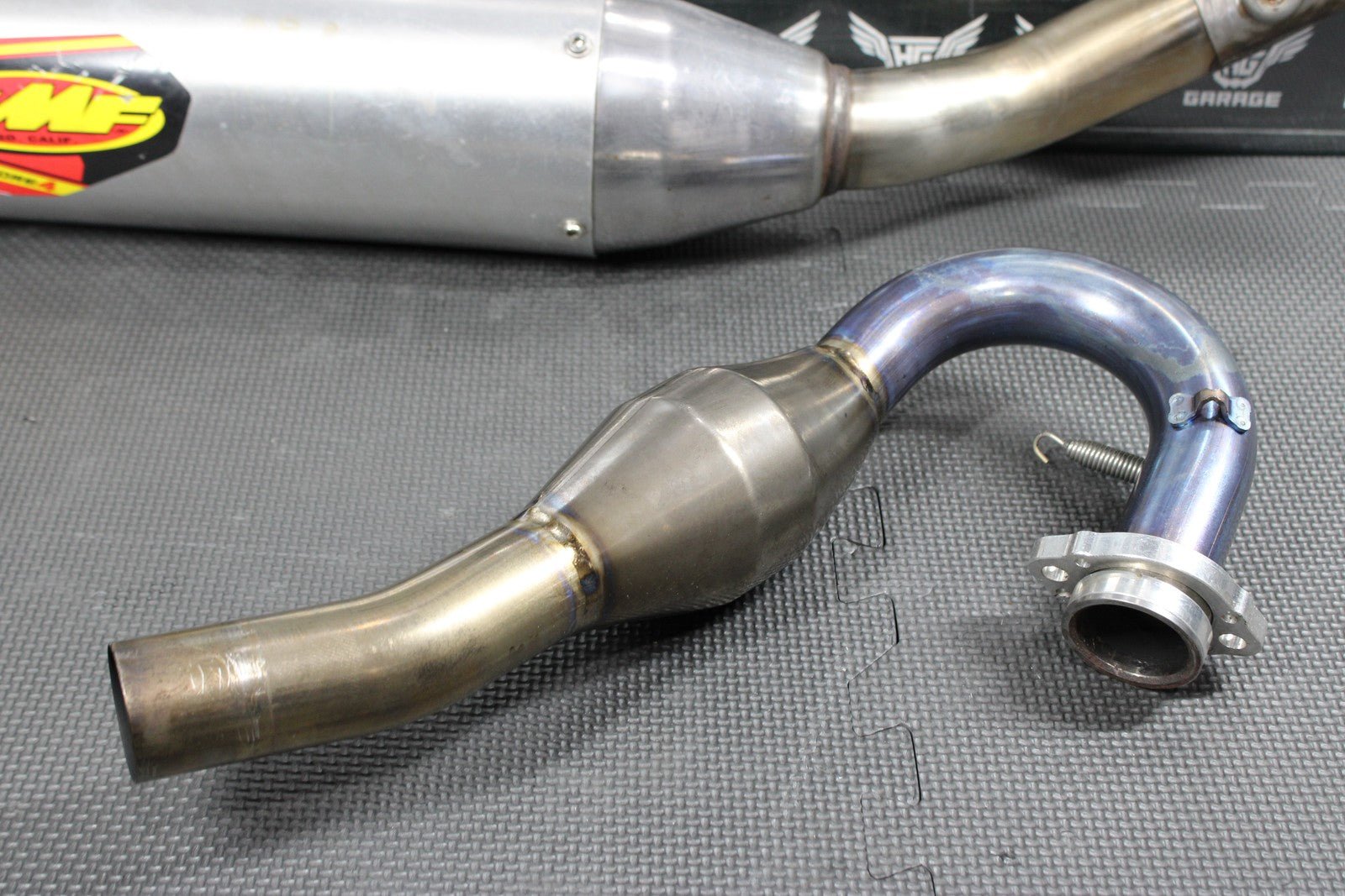 2007 HONDA CRF450R FMF POWERCORE 4 SLIPON PIPE W/ MEGABOMB TITANIUM HEADER PIPE - hggarage