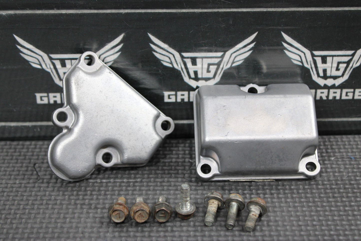 1996 93 - 00 KAWASAKI KX250 OEM ENGINE POWERVALVE POWER VALVE CYLINDER COVERS - hggarage