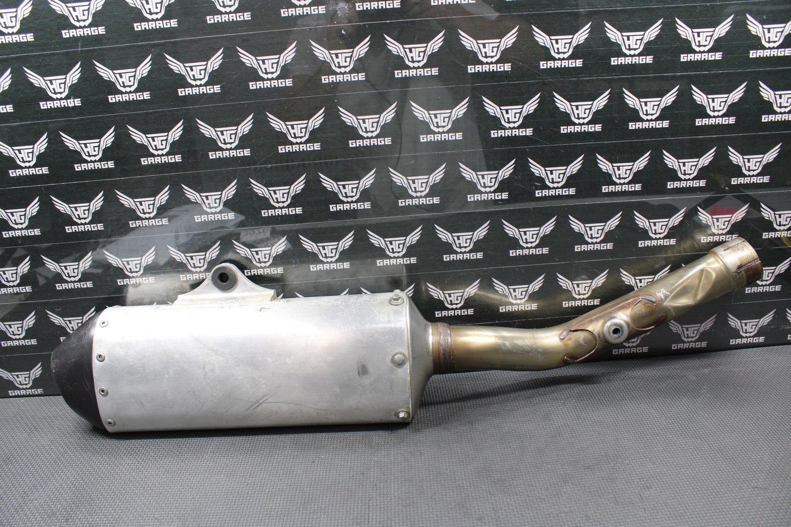 2014 KAWASAKI 13 - 16 KX250F OEM MUFFLER EXHAUST SILENCER SLIP ON PIPE 18100 - 0558 - hggarage
