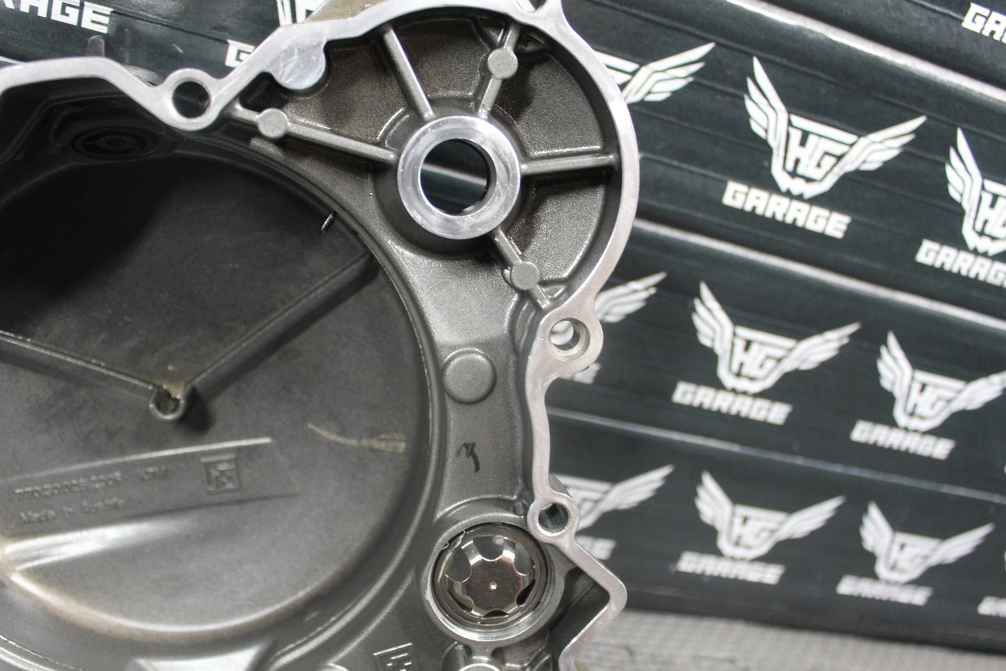 2008 KTM 250 XCF OEM ENGINE MOTOR INNER CLUTCH COVER OUTER CLUTCH COVER - hggarage