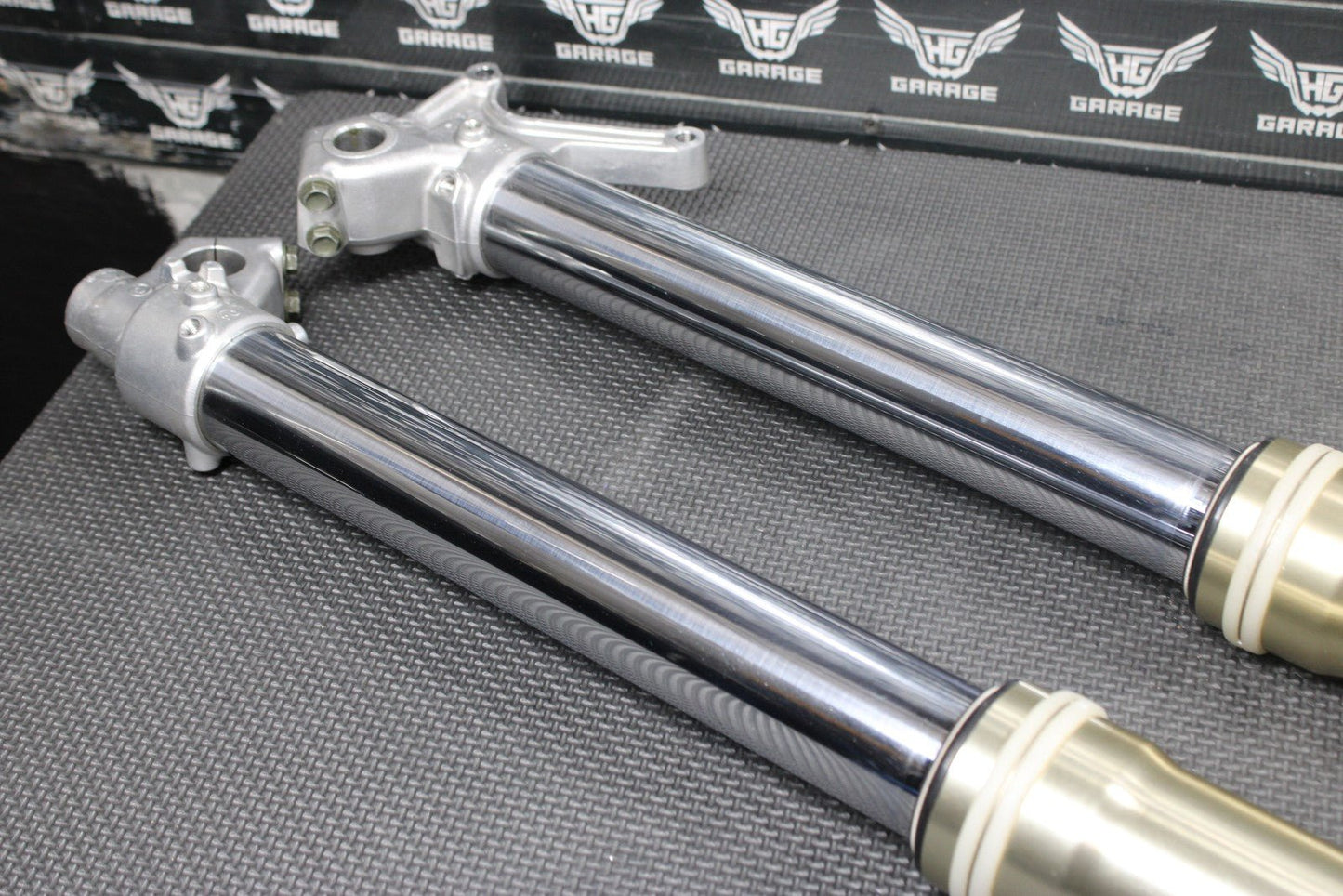 2005 YAMAHA YZ450F OEM RIGHT LEFT FRONT SUSPENSION FORKS SHOCKS 5XD - 23102 - 50 - 00 - hggarage