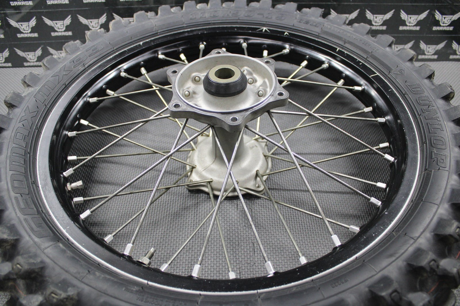 2020 SUZUKI RMZ250 OEM BLACK REAR BACK WHEEL RIM HUB TIRE 64100 - 46K00 19 x 1.85" - hggarage
