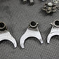 1997 KAWASAKI KX250 97 - 98 OEM ENGINE TRANSMISSION TRANNY GEARBOX SHIFT FORKS - hggarage