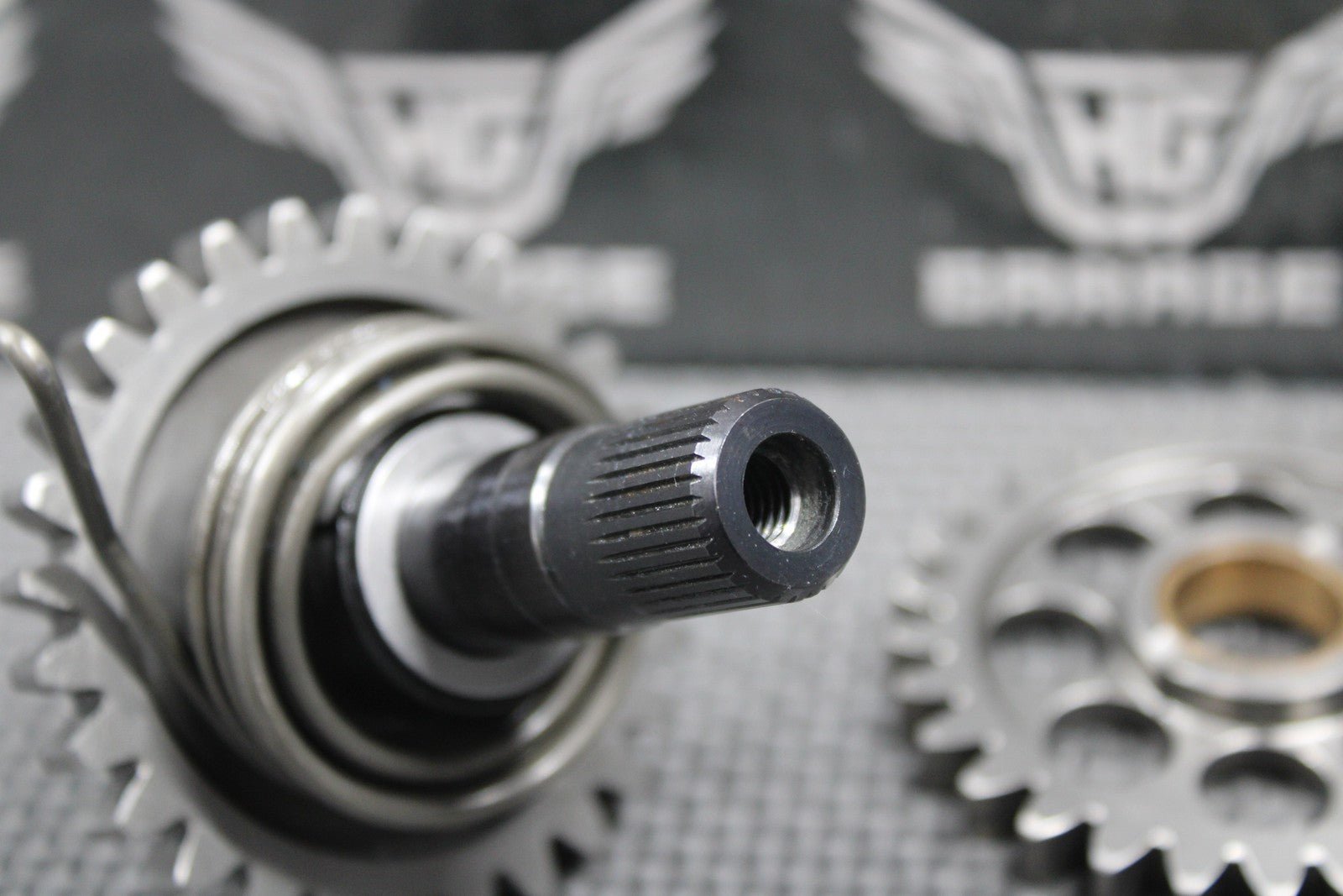 2010 05 - 13 KTM 250 XCF - W SXF OEM KICKSTART KICK START SHAFT W IDLER GEAR NICE! - hggarage