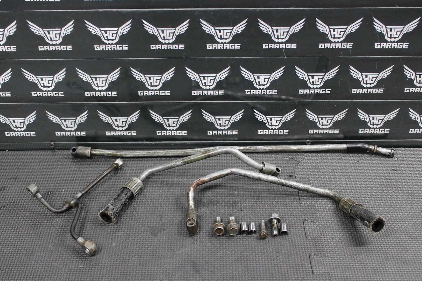 1998 YAMAHA YZ400F OEM ENGINE MOTOR OIL HOSE PIPES ASSEMBLY 5BE - 13416 - 00 - 00 - hggarage