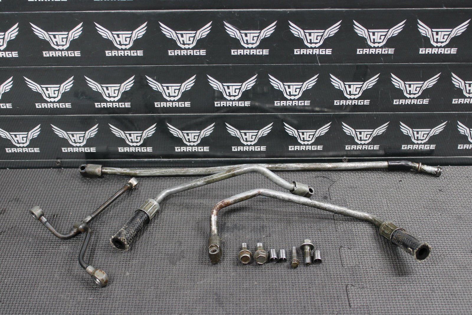 1998 YAMAHA YZ400F OEM ENGINE MOTOR OIL HOSE PIPES ASSEMBLY 5BE - 13416 - 00 - 00 - hggarage