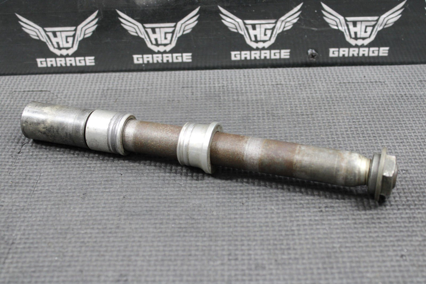 2003 YAMAHA YZ125 OEM FRONT WHEEL RIM AXLE PIVOT BOLT W COLLARS 5BE - 25181 - 00 - 00 - hggarage