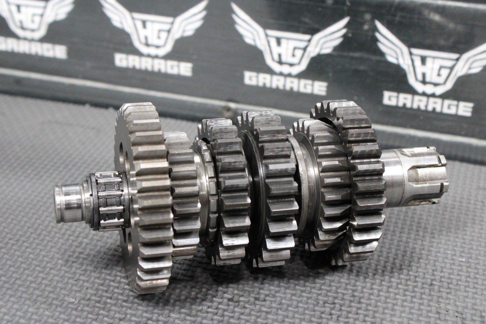 1986 KAWASAKI KDX200 OEM TRANSMISSION TRANNY GEARBOX SHIFT FORKS DRUM GEARS - hggarage