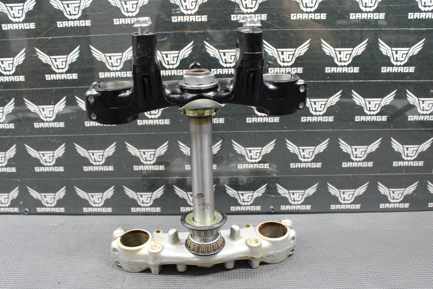 2002 HONDA XR200R 90 - 02 OEM FRONT FORKS LOWER UPPER TRIPLE TREE STEM BAR CLAMP - hggarage
