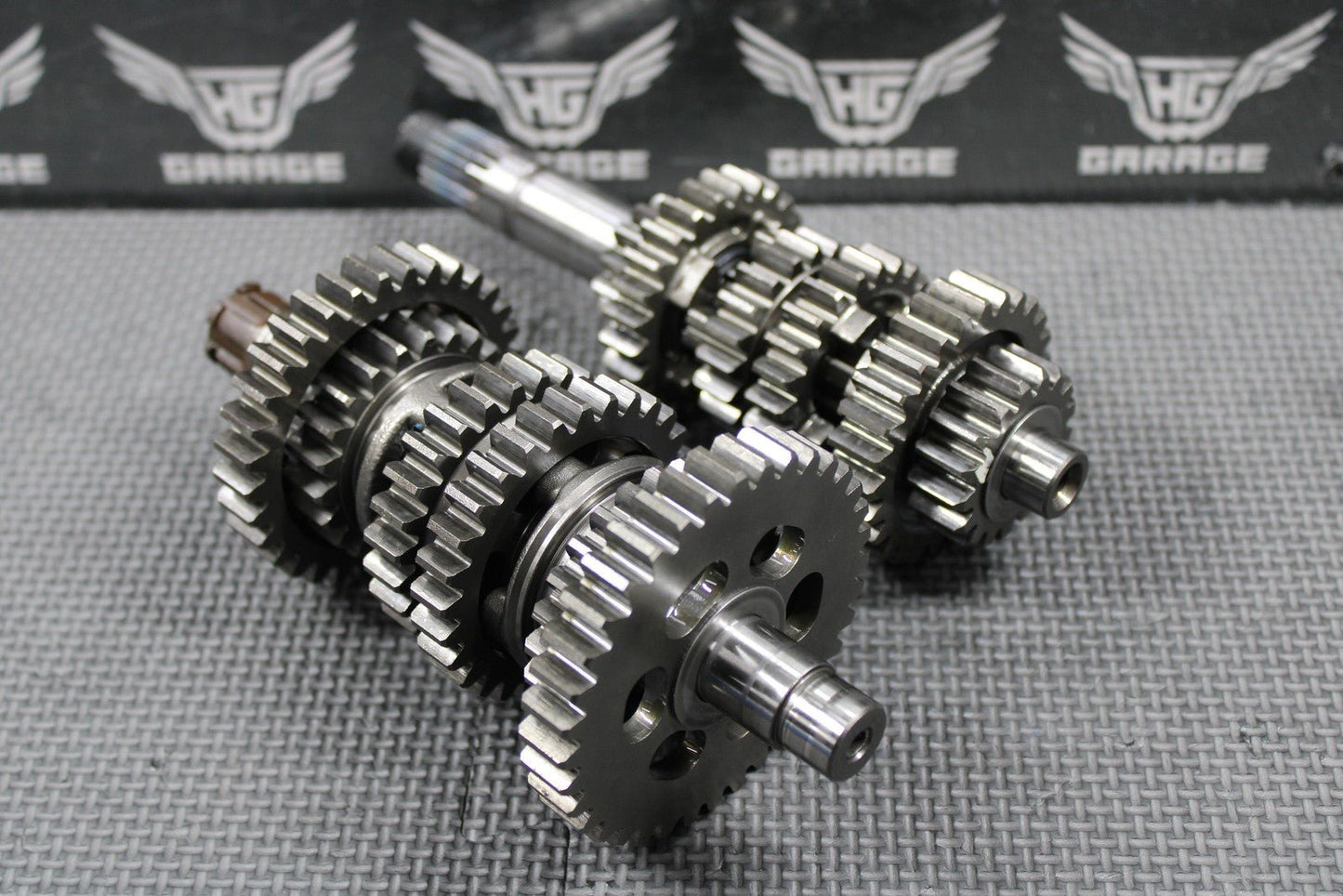 1991 HONDA 90 - 95 XR250R OEM TRANSMISSION TRANNY GEARBOX GEARS SHIFT FORKS GOOD! - hggarage