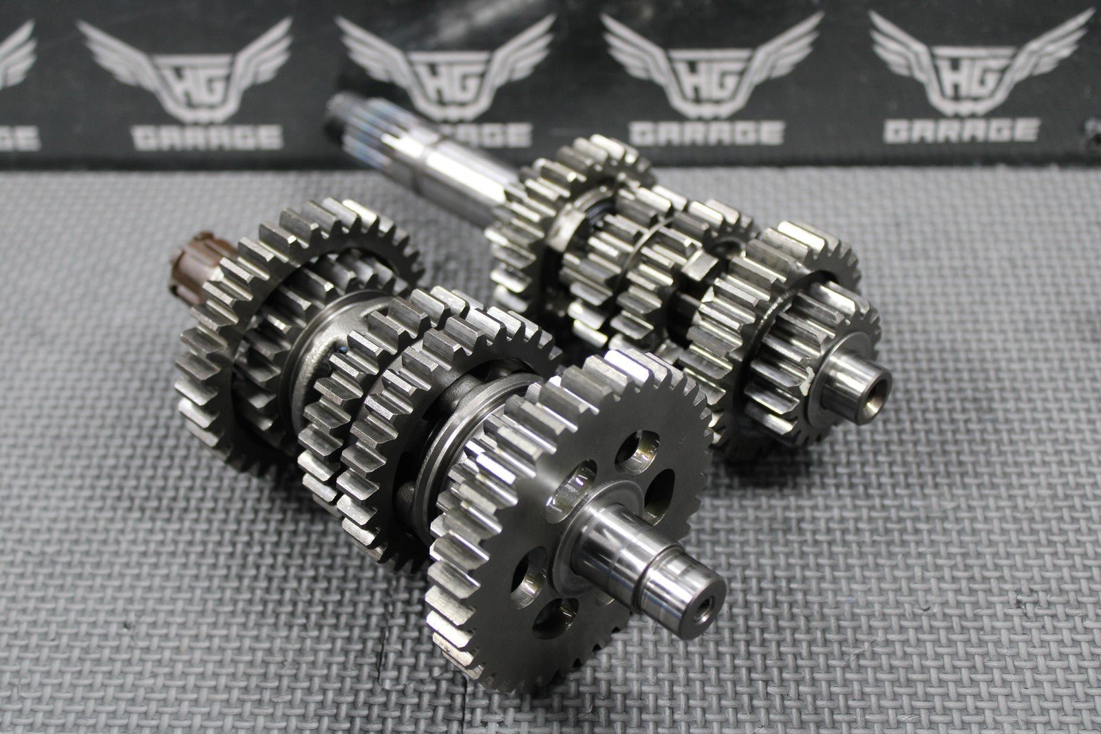 1991 HONDA 90 - 95 XR250R OEM TRANSMISSION TRANNY GEARBOX GEARS SHIFT FORKS GOOD! - hggarage