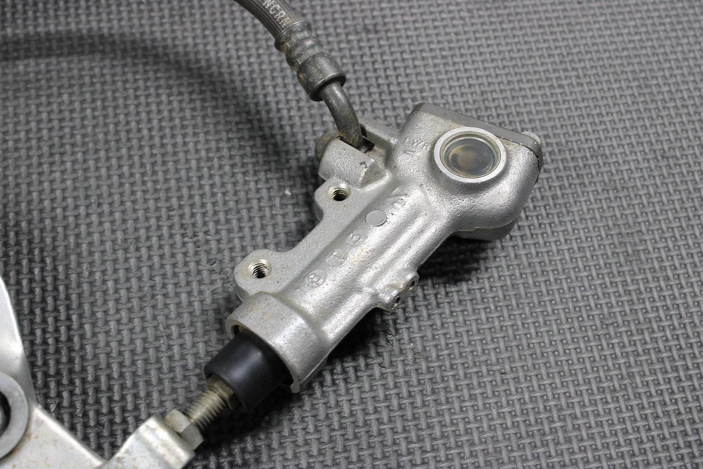 2009 Kawasaki KX250F OEM Nissin Rear Back Brake Caliper Master Cylinder Lever - hggarage
