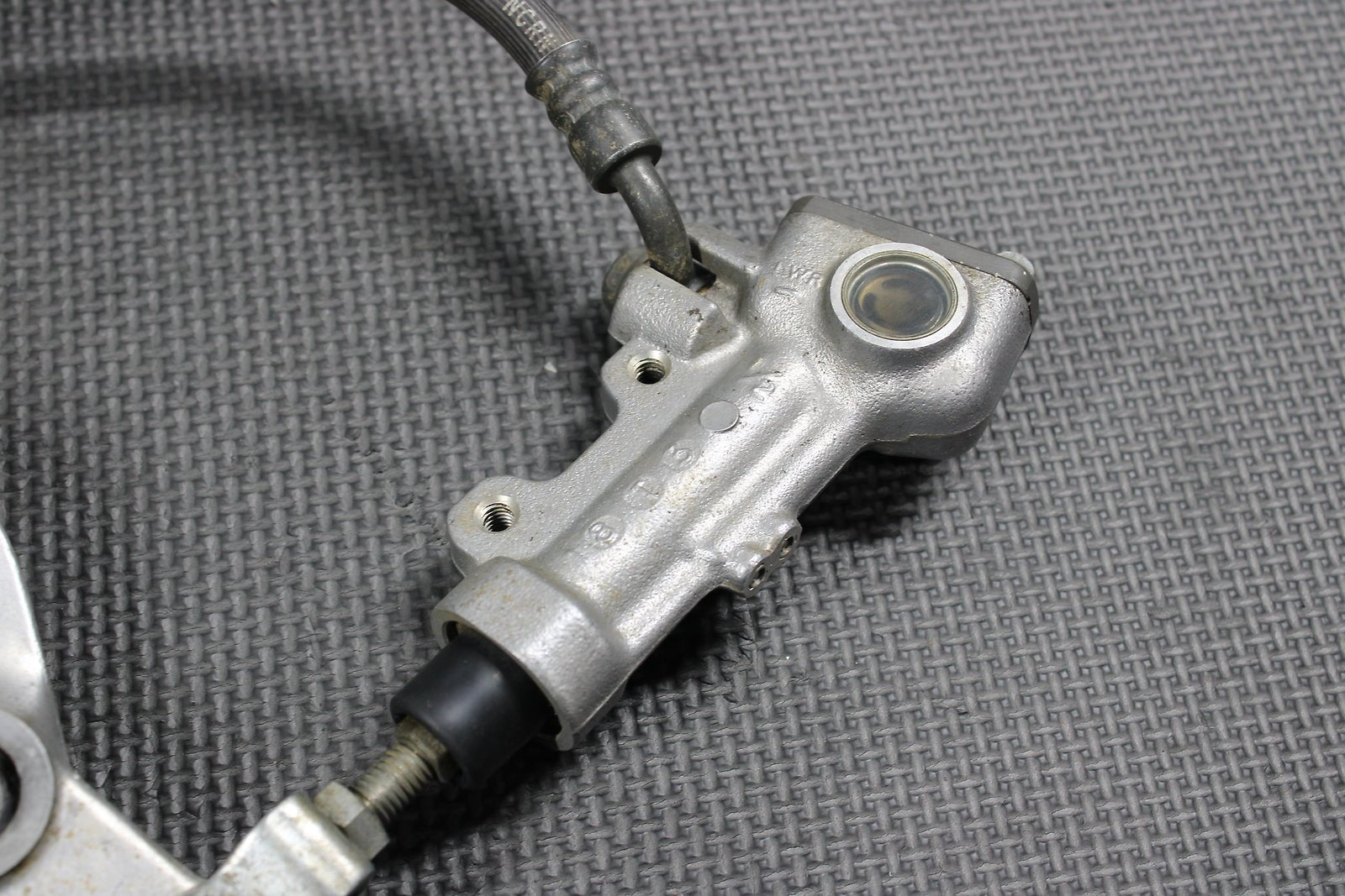 2009 Kawasaki KX250F OEM Nissin Rear Back Brake Caliper Master Cylinder Lever - hggarage
