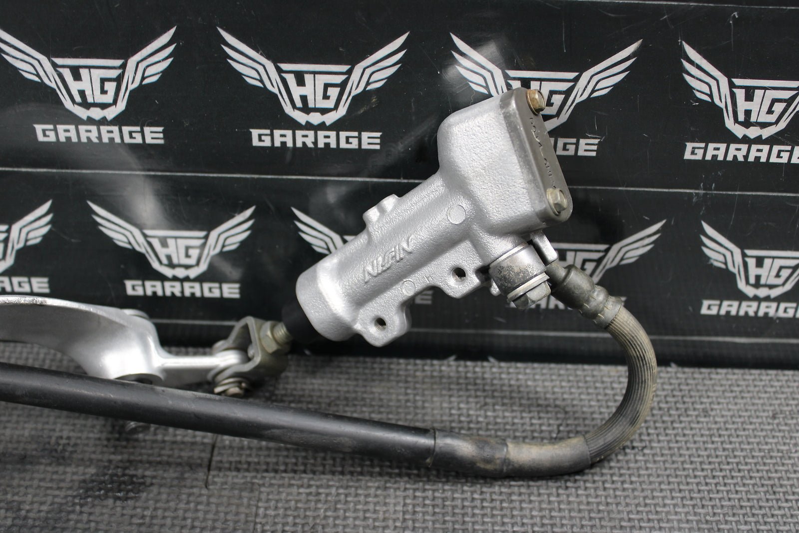 2008 Kawasaki KX250F OEM Nissin Rear Back Brake Caliper Master Cylinder Lever - hggarage