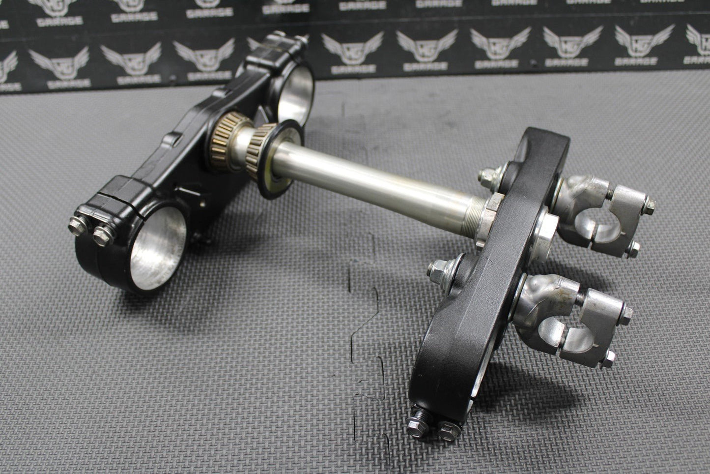 2020 YAMAHA 18 - 20 YZ250F OEM FRONT FORKS LOWER UPPER TRIPLE TREE STEM BAR CLAMP - hggarage