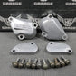 1988 88 - 91 HONDA CR250R OEM EXHAUST POWERVALVE CYLINDER SIDE COVERS TOP & SIDES - hggarage