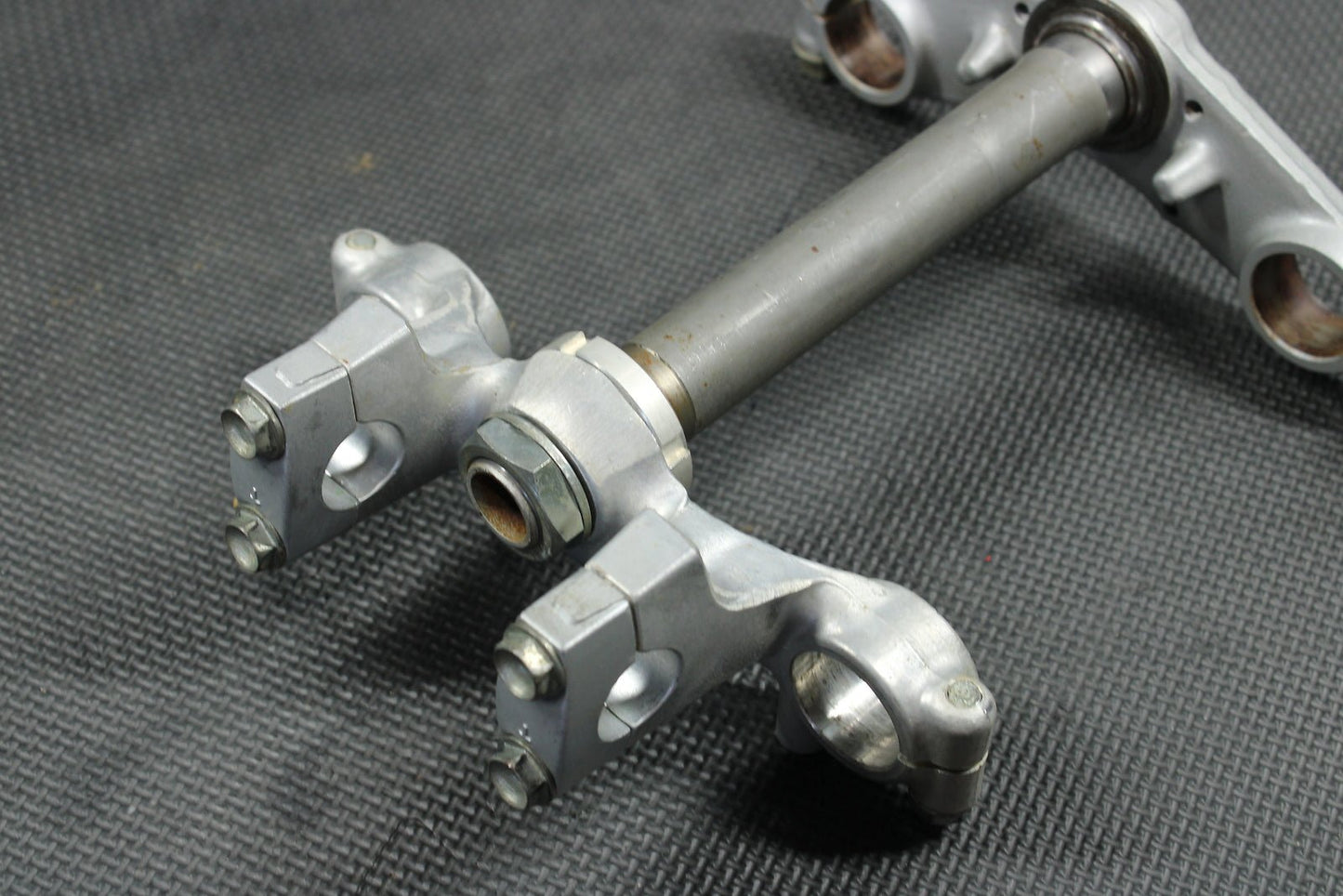 1998 KAWASAKI KX60 90 - 03 OEM FRONT FORKS LOWER UPPER TRIPLE TREE STEM CLAMP - hggarage