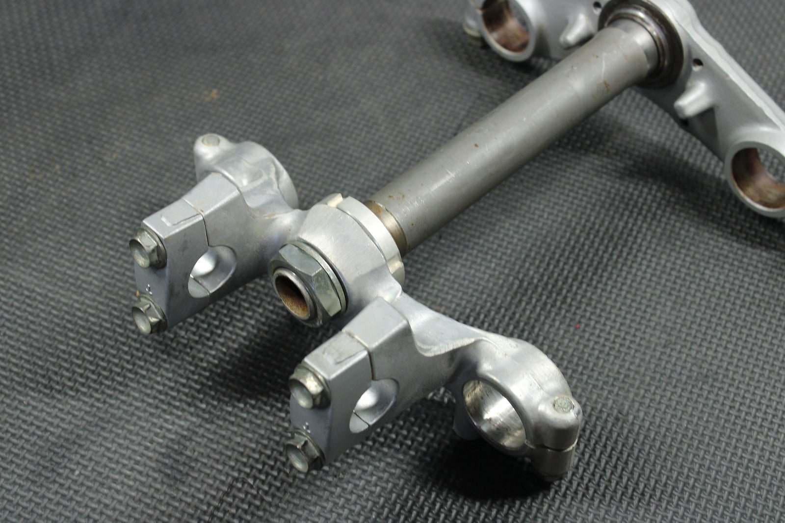 1998 KAWASAKI KX60 90 - 03 OEM FRONT FORKS LOWER UPPER TRIPLE TREE STEM CLAMP - hggarage