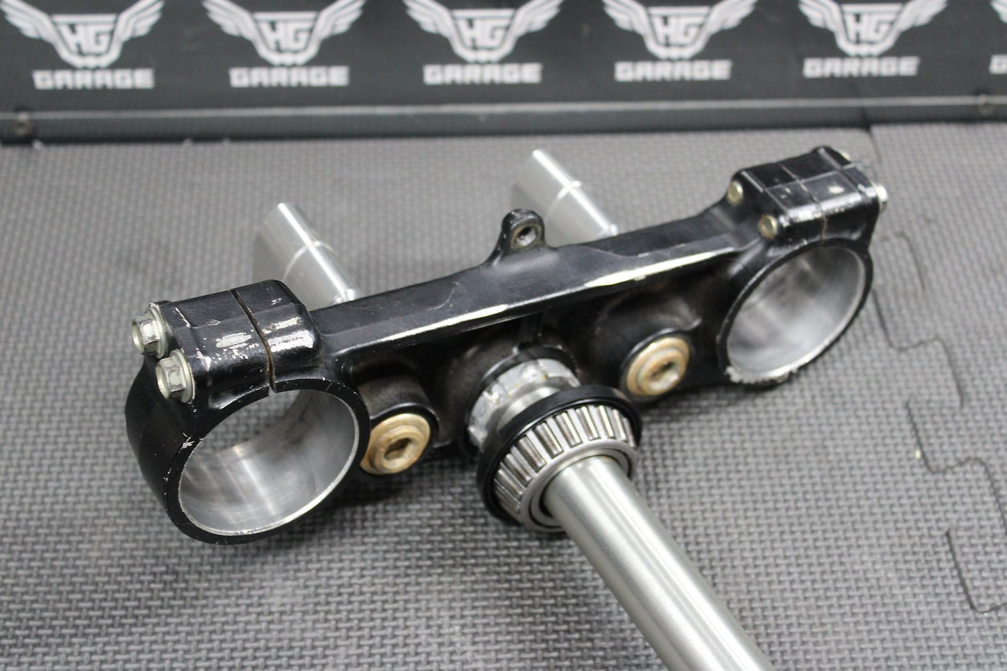 2006 Kawasaki KX450F OEM Front Forks Lower Upper Triple Tree Stem Clamp - hggarage