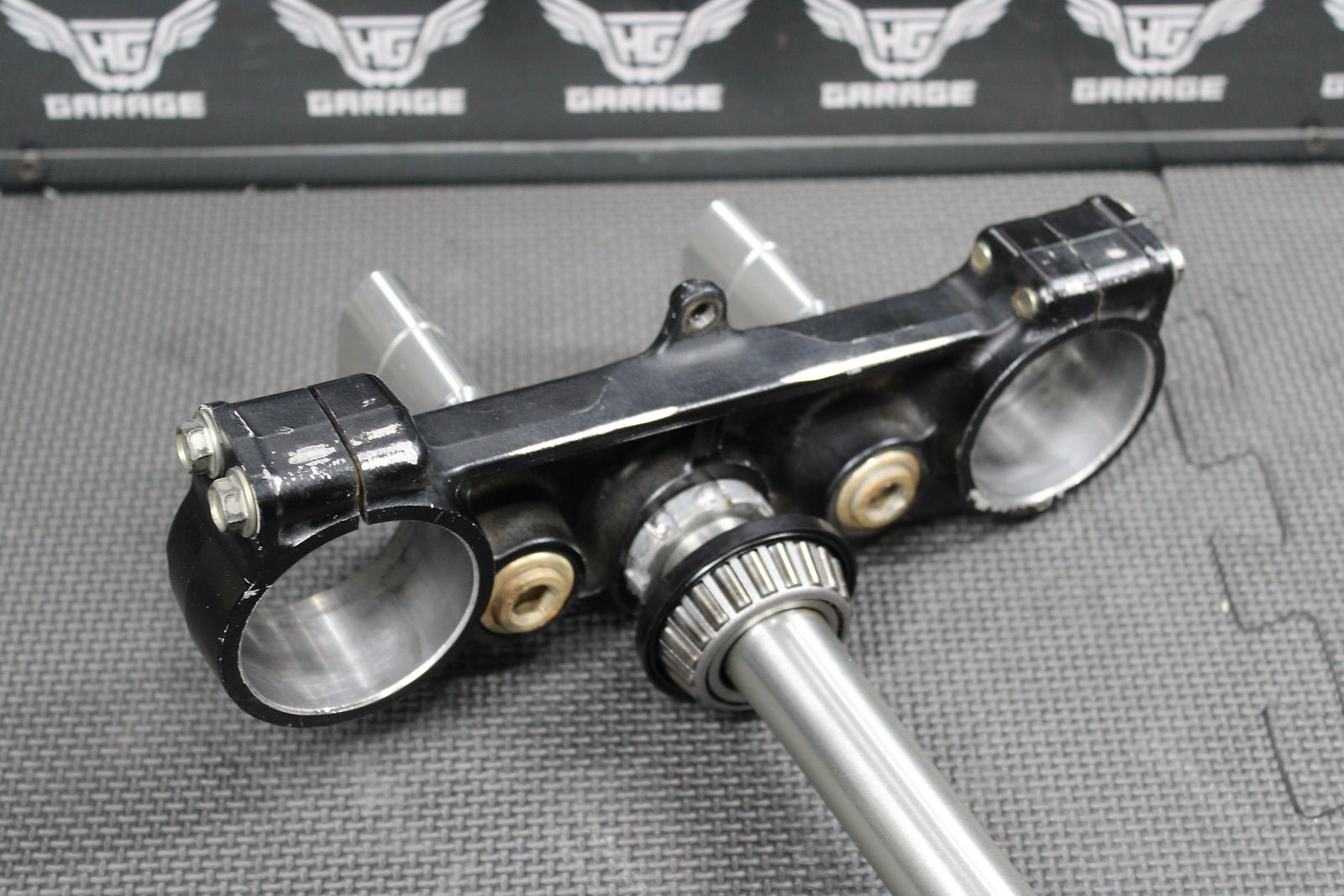 2006 Kawasaki KX450F OEM Front Forks Lower Upper Triple Tree Stem Clamp - hggarage