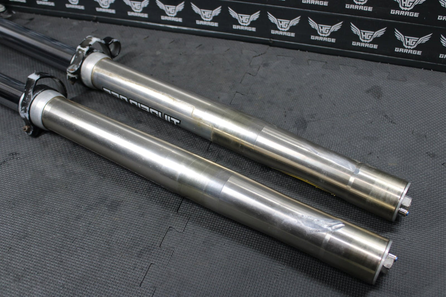 2003 KAWASAKI KX125 OEM RIGHT LEFT FRONT SUSPENSION FORKS SHOCKS 44075 - 1177 - JS - hggarage