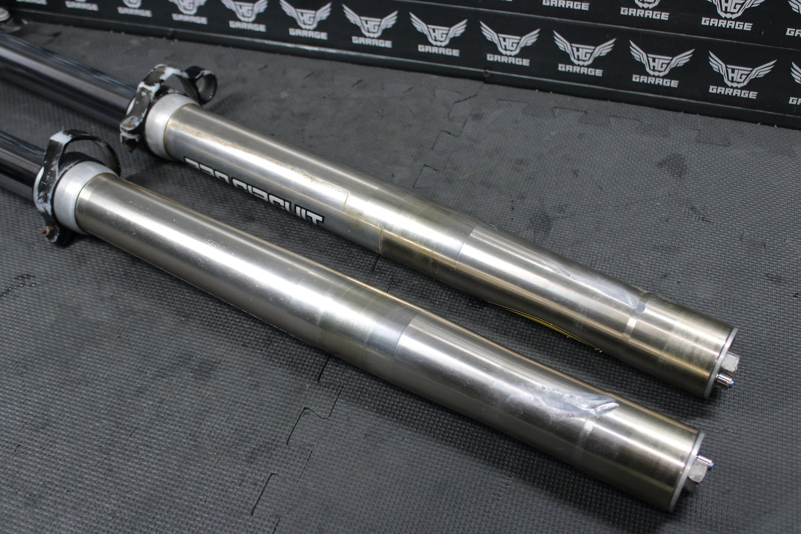 2003 KAWASAKI KX125 OEM RIGHT LEFT FRONT SUSPENSION FORKS SHOCKS 44075 - 1177 - JS - hggarage