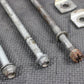 2004 KAWASAKI KX65 00 - 22 OEM FRONT REAR AXLE BACK WHEEL RIM SWINGARM PIVOT BOLTS - hggarage