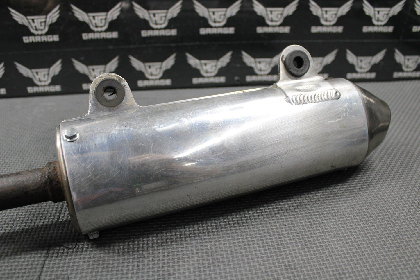 1996 KAWASAKI 95 - 98 KX125 FMF POWERCORE MUFFLER EXHAUST SILENCER SLIP ON PIPE - hggarage