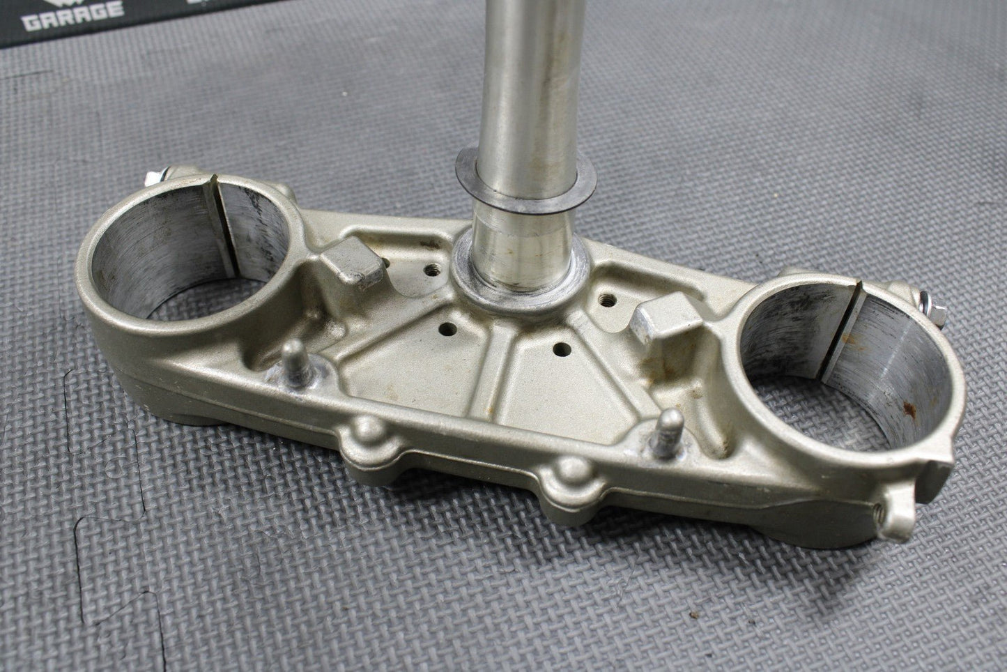 2009 YAMAHA YZ450F OEM FRONT FORKS LOWER UPPER TRIPLE TREE STEM BAR CLAMP STEM - hggarage