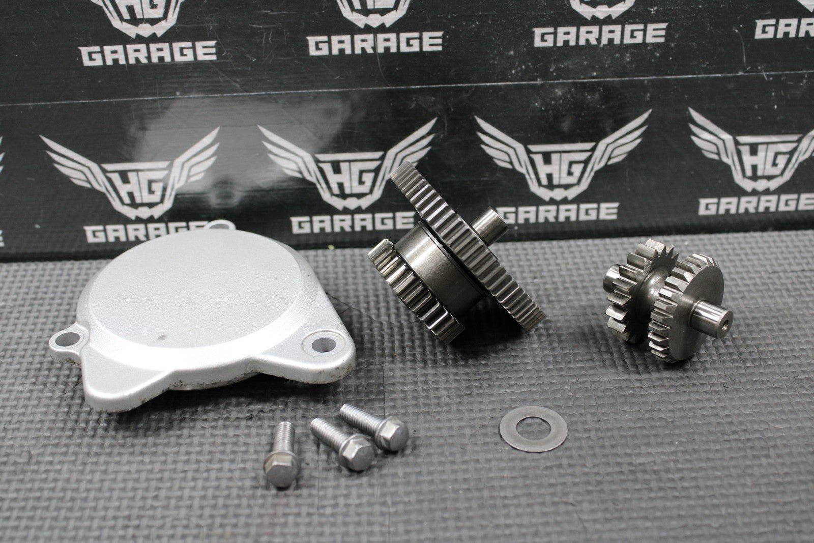 2009 KAWASAKI KLX250SF OEM ELECTRIC START STARTER IDLER LIMITER GEARS 39076 - 0020 - hggarage