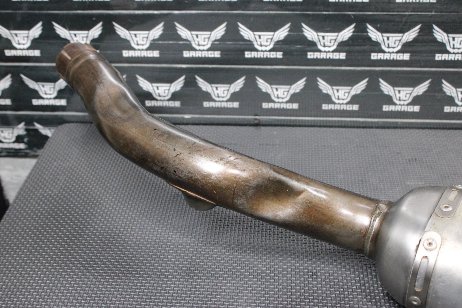 2006 YAMAHA YZ450F OEM MUFFLER EXHAUST SILENCER SLIP ON PIPE PRO MOTO BILLET CAP - hggarage