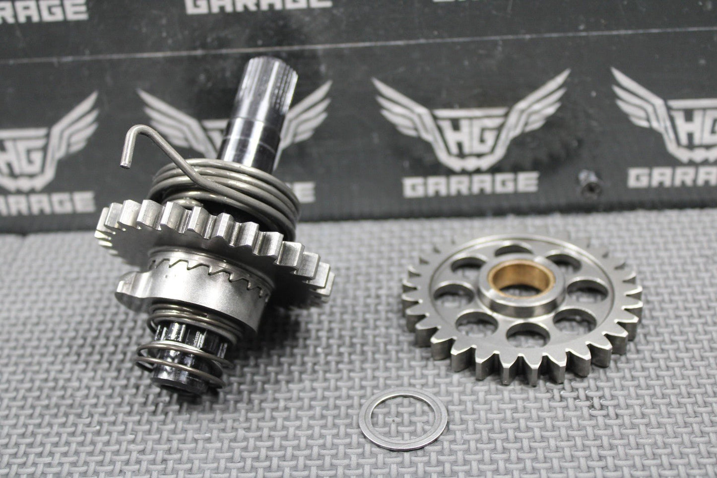2010 05 - 13 KTM 250 XCF - W SXF OEM KICKSTART KICK START SHAFT W IDLER GEAR NICE! - hggarage