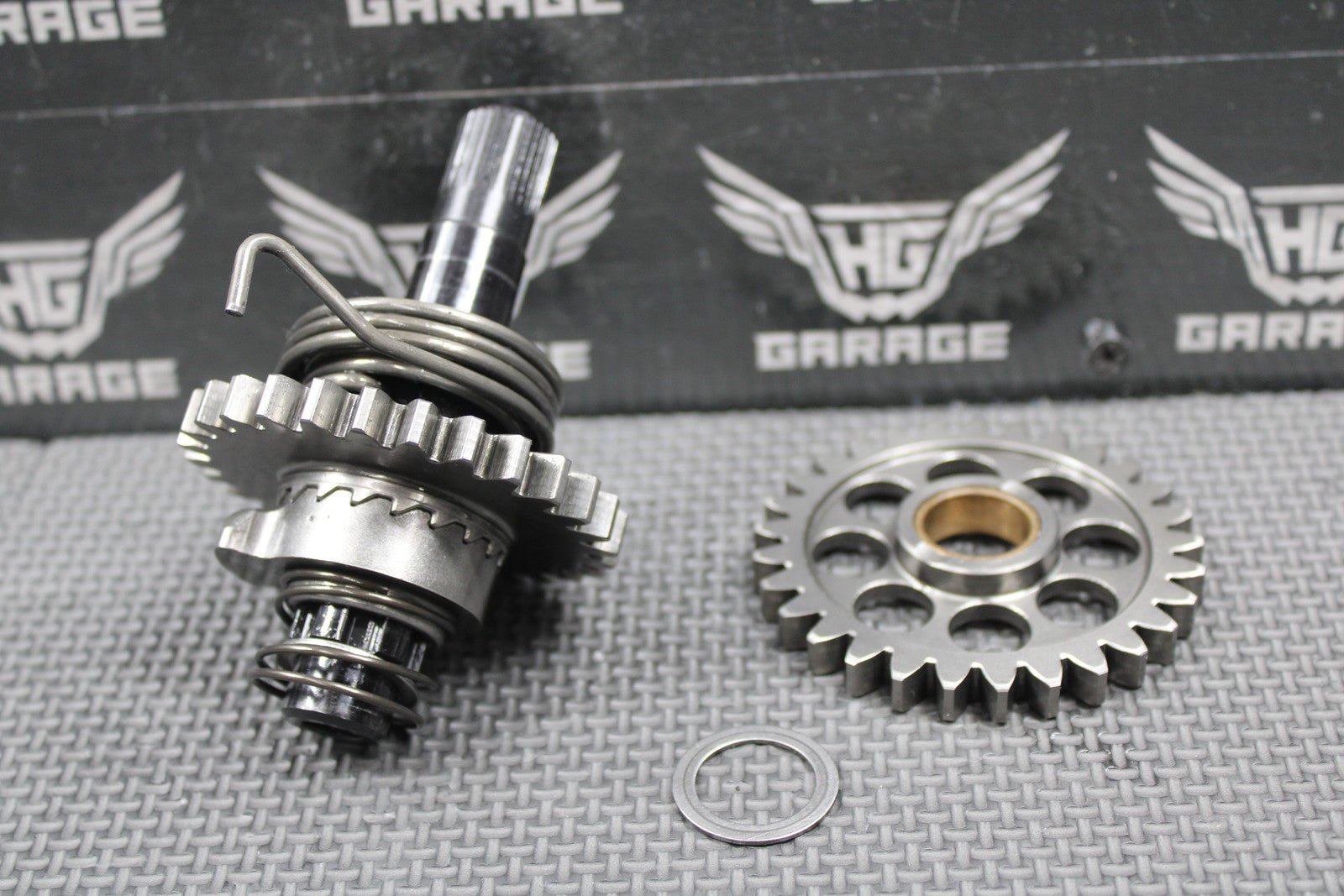 2010 05 - 13 KTM 250 XCF - W SXF OEM KICKSTART KICK START SHAFT W IDLER GEAR NICE! - hggarage