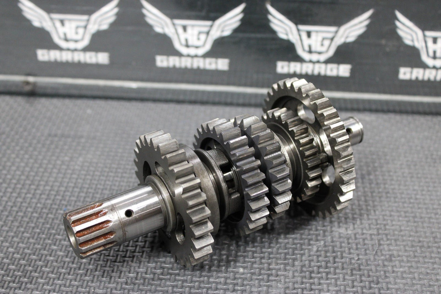 2005 KAWASAKI 03 - 06 KLX125 OEM ENGINE TRANSMISSION TRANNY GEABROX SHIFT FORKS - hggarage