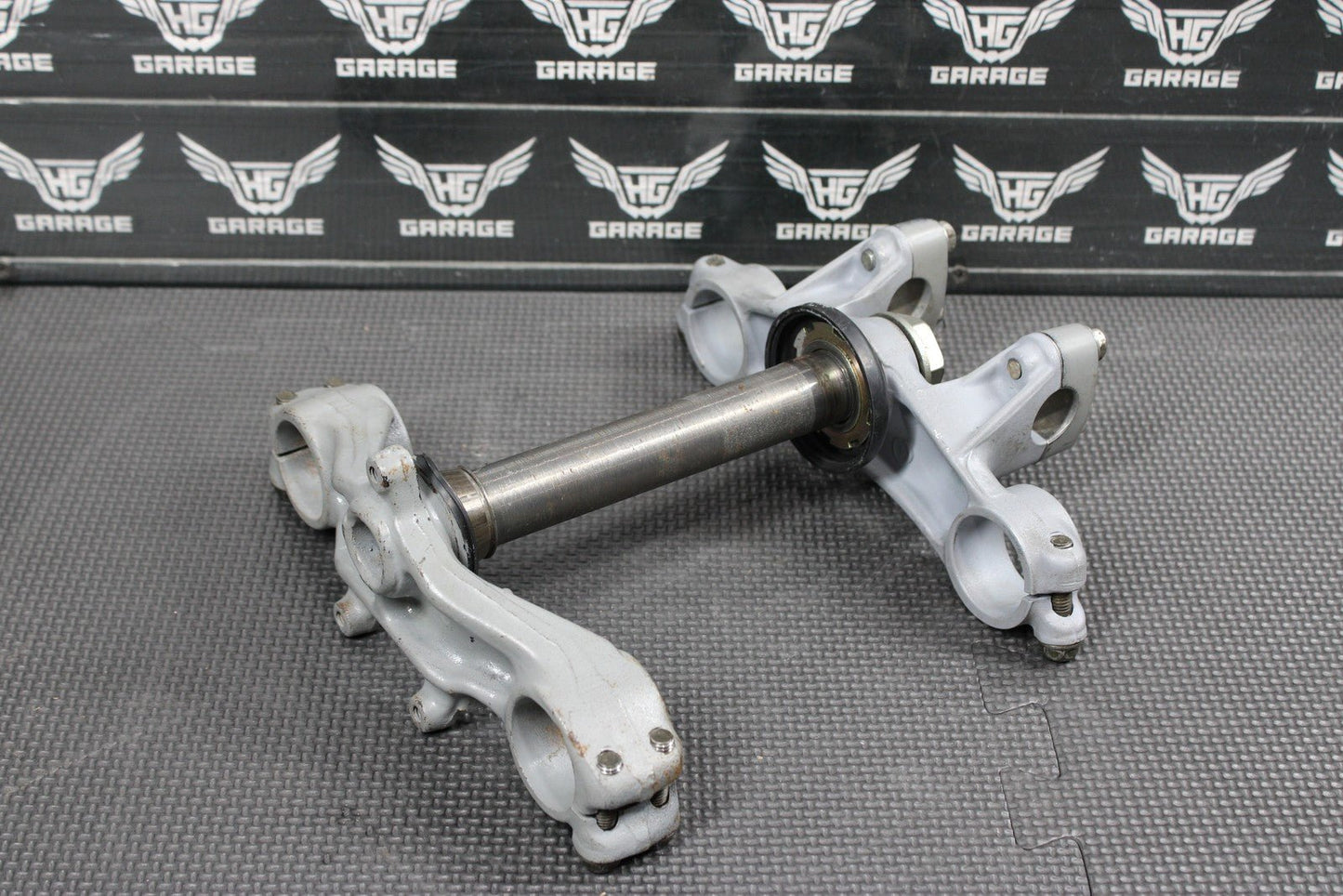 1991 87 - 95 HONDA CR80R OEM FRONT FORKS LOWER UPPER TRIPLE TREE STEM CLAMP - hggarage