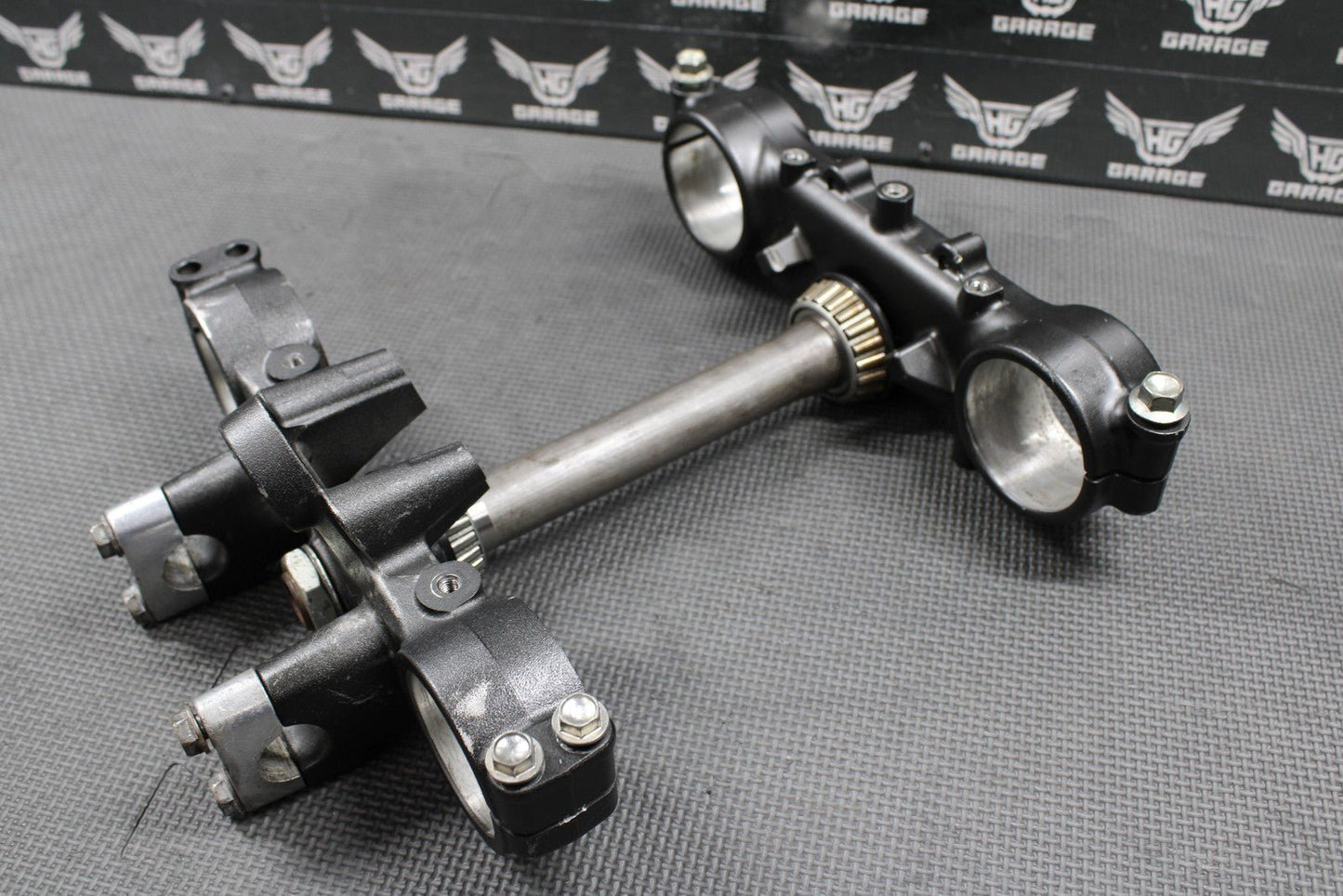 2009 KAWASAKI 09 - 20 KLX250 KLX250SF OEM FRONT FORKS TRIPLE TREE BAR CLAMP STEM - hggarage